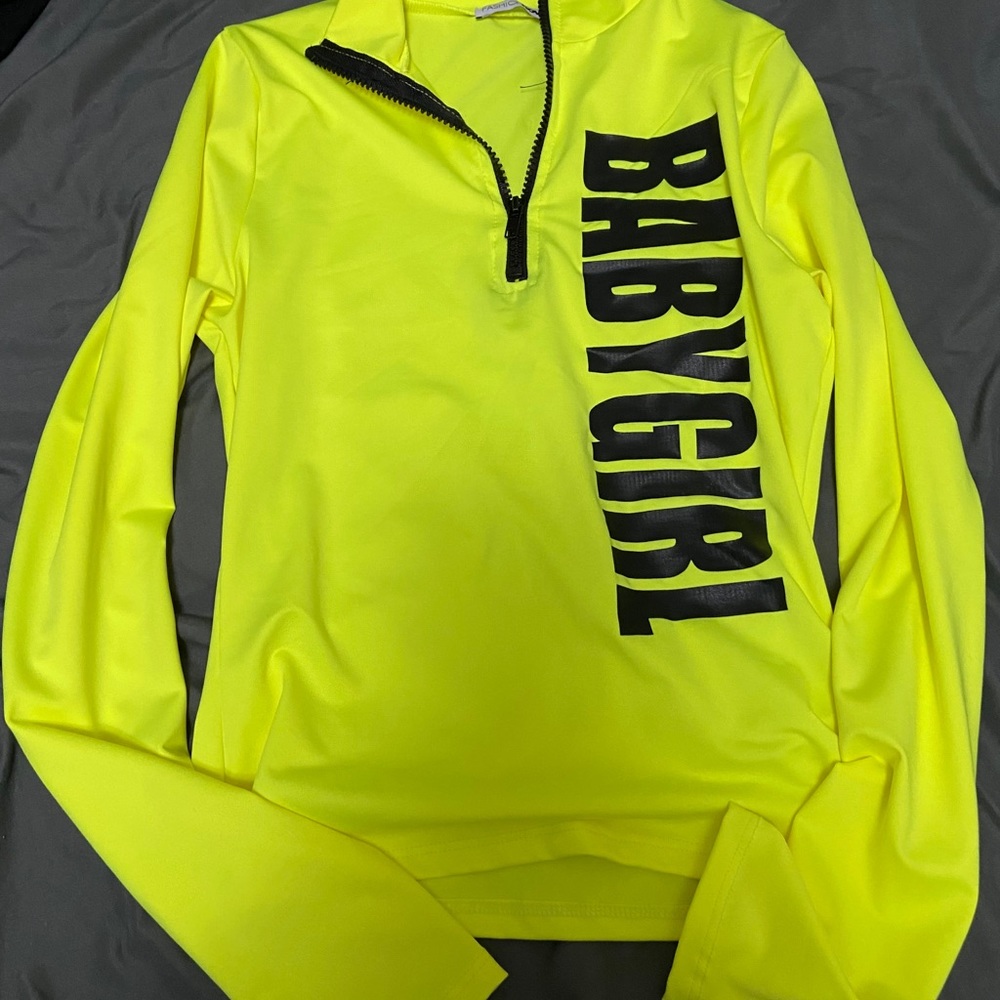 Girl neon shirt